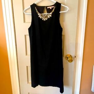 Rebecca Taylor sheath dress with beaded neck detail